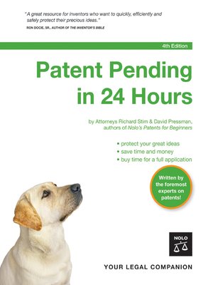 cover image of Patent Pending in 24 Hours